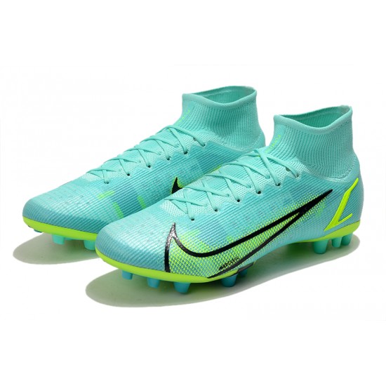 Nike Superfly 8 Elite AG Ltblue Yellow Black Football Boots