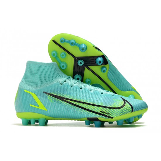 Nike Superfly 8 Elite AG Ltblue Yellow Black Football Boots