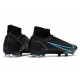 Nike Superfly 8 Elite FG Black Blue Men Football Boots