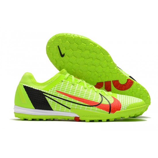 Nike Zoom Vapor 14 Pro TF Low Green Black Red Football Boots