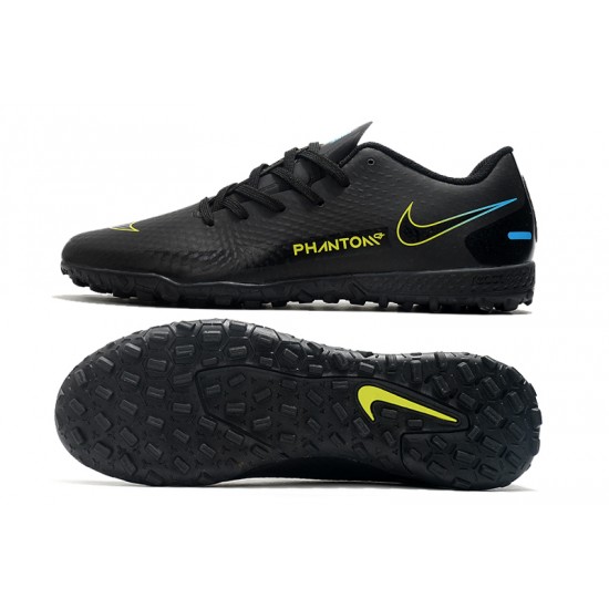 Nike Phantom GT TF Low Black Yellow Mens Football Boots