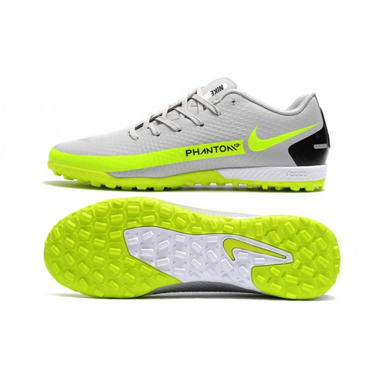 Nike Phantom GT TF Low Silver Green Football Boots