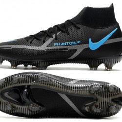 Nike Phantom GT2 Elite DF FG Mid Black Blue Football Boots