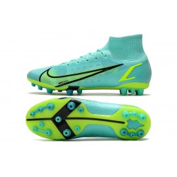 Nike Superfly 8 Elite AG Ltblue Yellow Black Football Boots