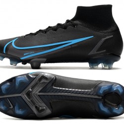 Nike Superfly 8 Elite FG Black Blue Men Football Boots