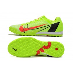 Nike Zoom Vapor 14 Pro TF Low Green Black Red Football Boots